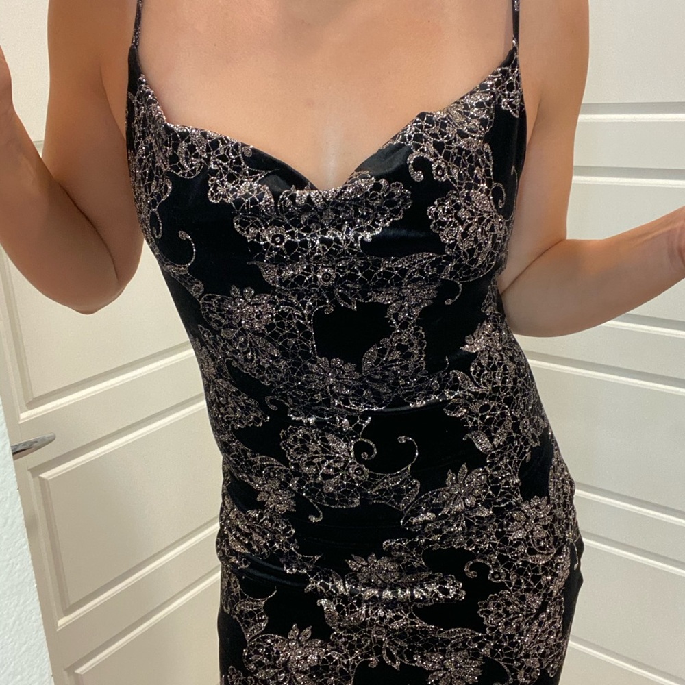 Little Black Dress with glittery design
